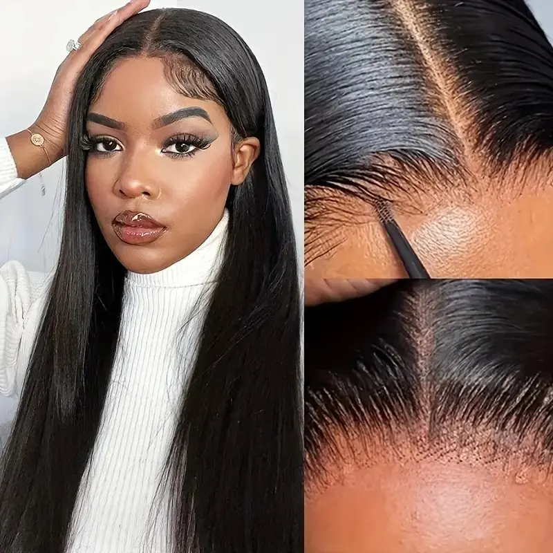 Rosabeauty 30 40 Inch 13x6 Human Hair 13X4 Frontal 5X5 Glueless Ready to Wear Wigs 250% For Women Straight Lace Front Wig