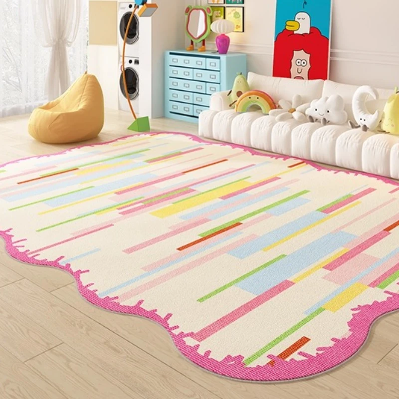 Dopamine Color Bedroom Washable Decor Carpet Large Area Carpets for Living Room Fluffy Soft Cloakroom Floor Mat Thick Plush Rug