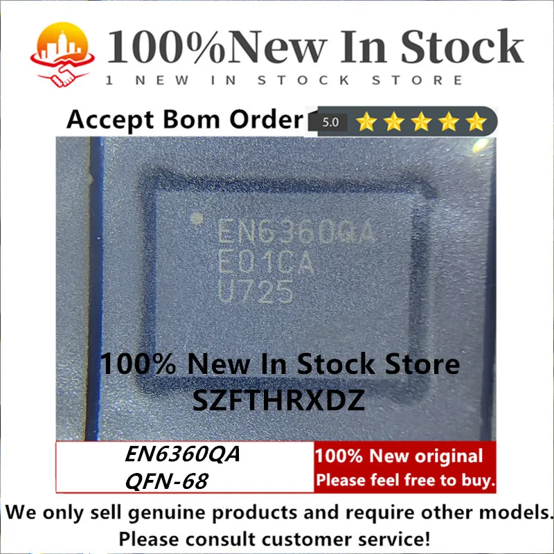 

100% NEW ORIGINAL EN6360QA QFN-68 Conv DC-DC 2.5V to 6.6V Step Down Single-Out 0.6V to 5.8V 8A Automotive AEC-Q100 68-Pin