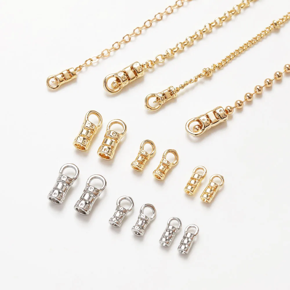 20CPS Chain End Buckle Ending Buckle Jewelry Making Bracelet Necklace Supplies Diy Handmade 14k Gold Plated  Accessories