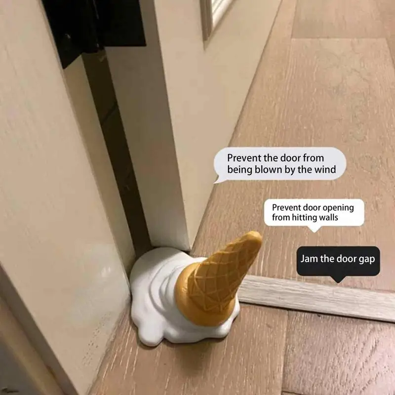 Door Stoppers For Bottom Funny Door Stops Wall Protectors Floor Door Stoppers Banana Ice Cream Doorstops Door Stop Wedges For