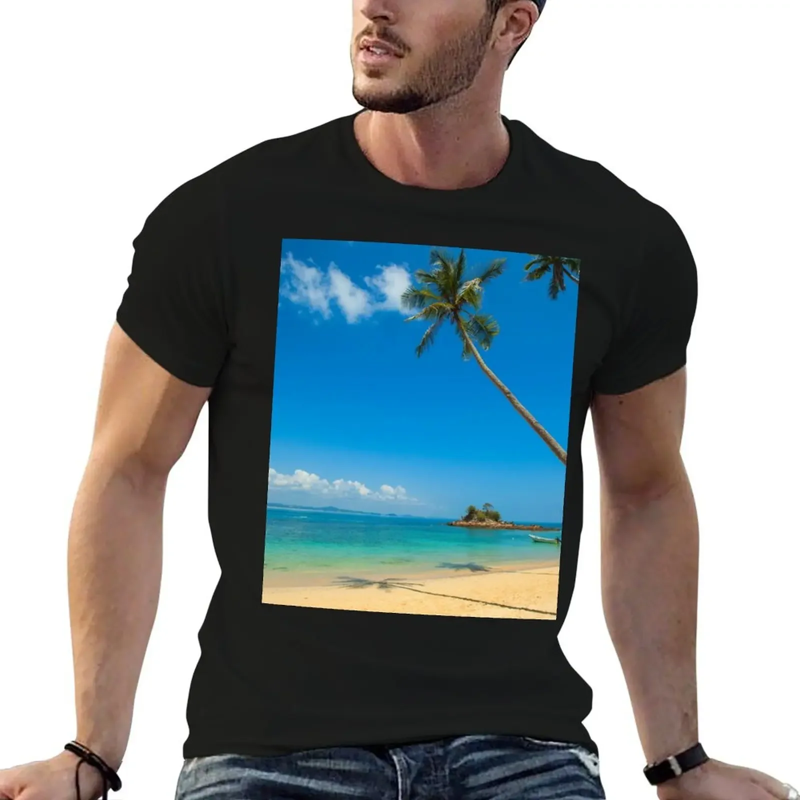 

Tropical Palm Trees T-Shirt graphic shirts funny costumes cheap stuff blanks t shirts for men