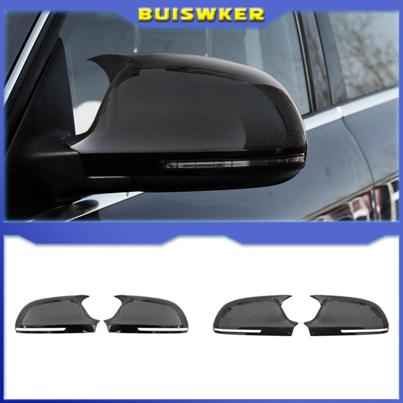 For Audi A3 8P A4 A5 B8 Q3 A6 C6 4F S6 1Pair Side Wing Mirror Cover Add On Side Rear View Mirror Cap Cover Car Accessories