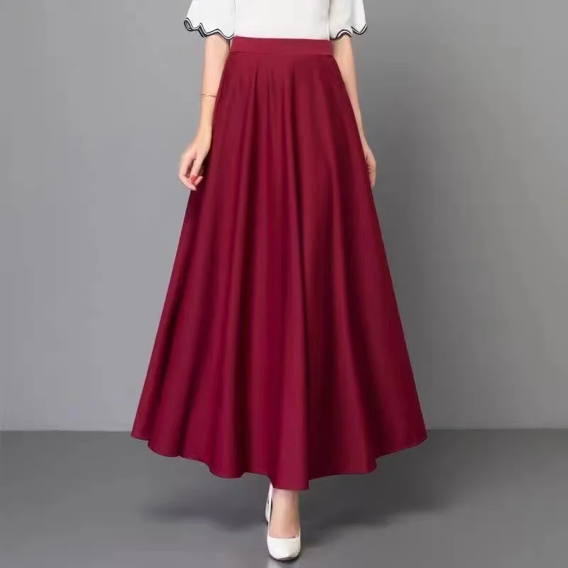 

Slimming Flared f-length Dance Skirt for Women Large Size Summer Commute Single-piece Other 00% Material Versatile for Al...