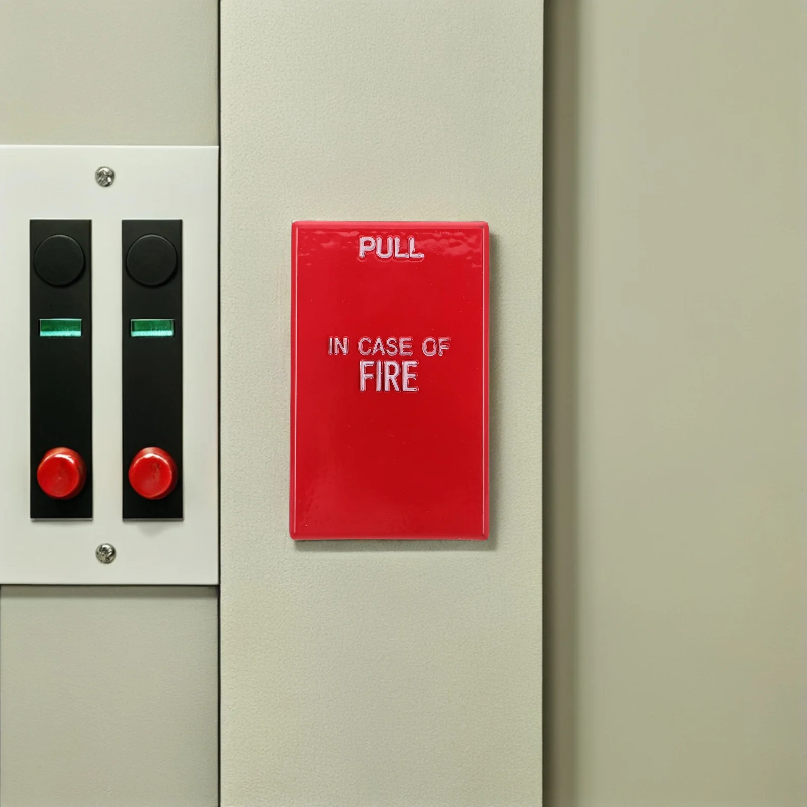 Fire Safety Alarm Button Manual Pull Station High-Sensitivity Red Cover Emergency Alert for Office School Hotel Mall Safety