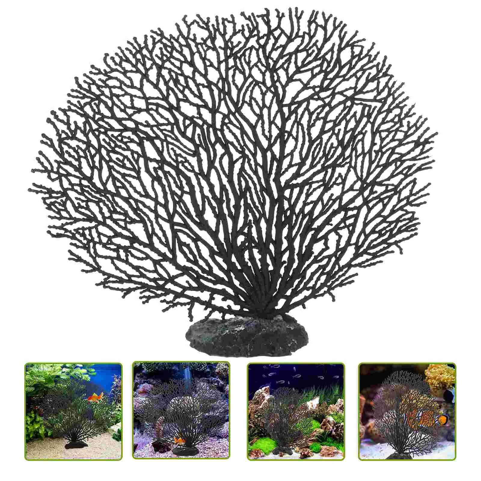 

Simulated Coral Wall Home Tank Plant Delicate Landscape Decoration Desktop Aquarium Pvc for Underwater Accessories