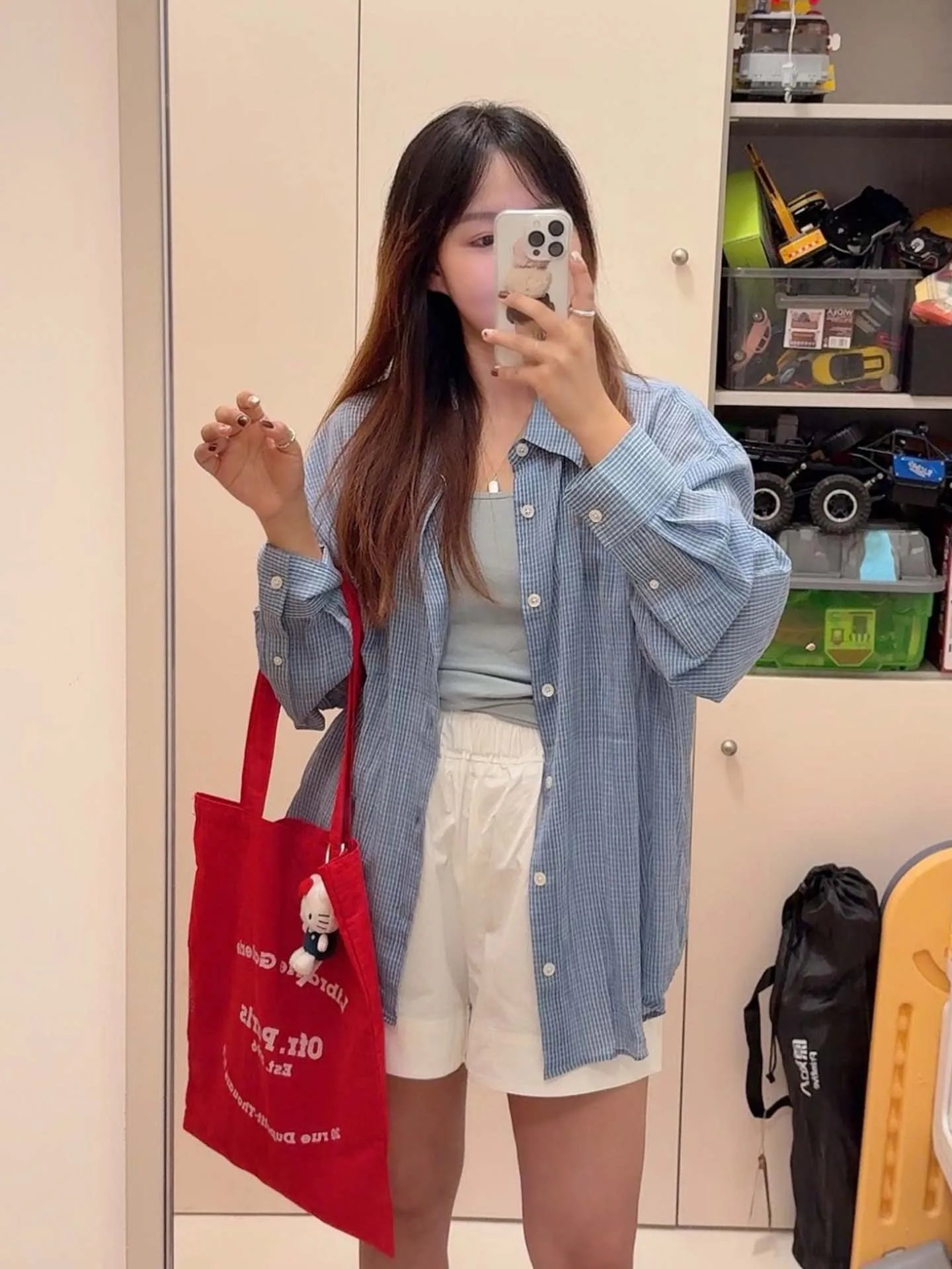 

Корейский стиль: повседневная свободная классическая рубашка в клетку с карманом, дышащий хлопковый женский кардиган на весну-лето