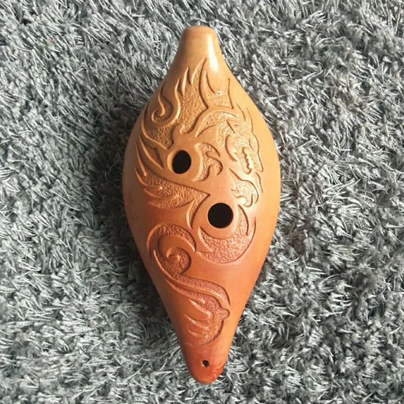 Pottery Triple Ocarina Orff Instruments 10 Holes Ocarina of Time Professional Musical Instrumentation Accessory Legend Ocarinas