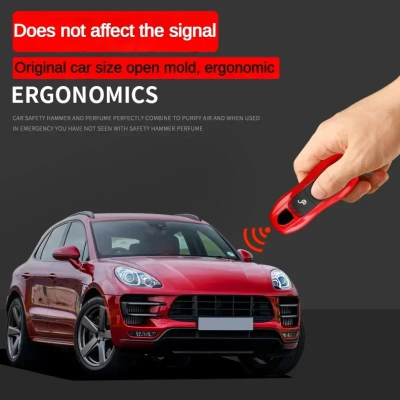 for Porsche Panamera Spyder Carrera Macan Boxster Cayman Cayenne 911 970 981 991 Car Smart Remote Key Case Fob Covers Set Shell