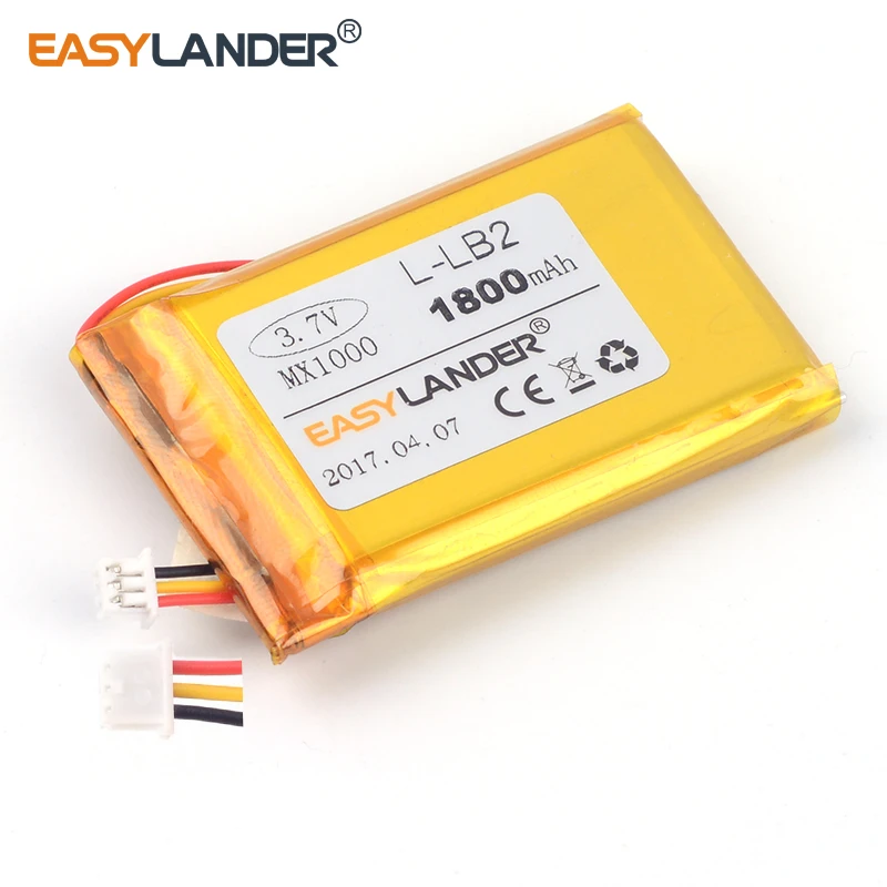 Easylander L-LB2 Replacement 3.7V 1800mAh Rechargeable li Polymer Li-ion Battery for Logitech mx1000 M-RAG97 wireless mouse toys