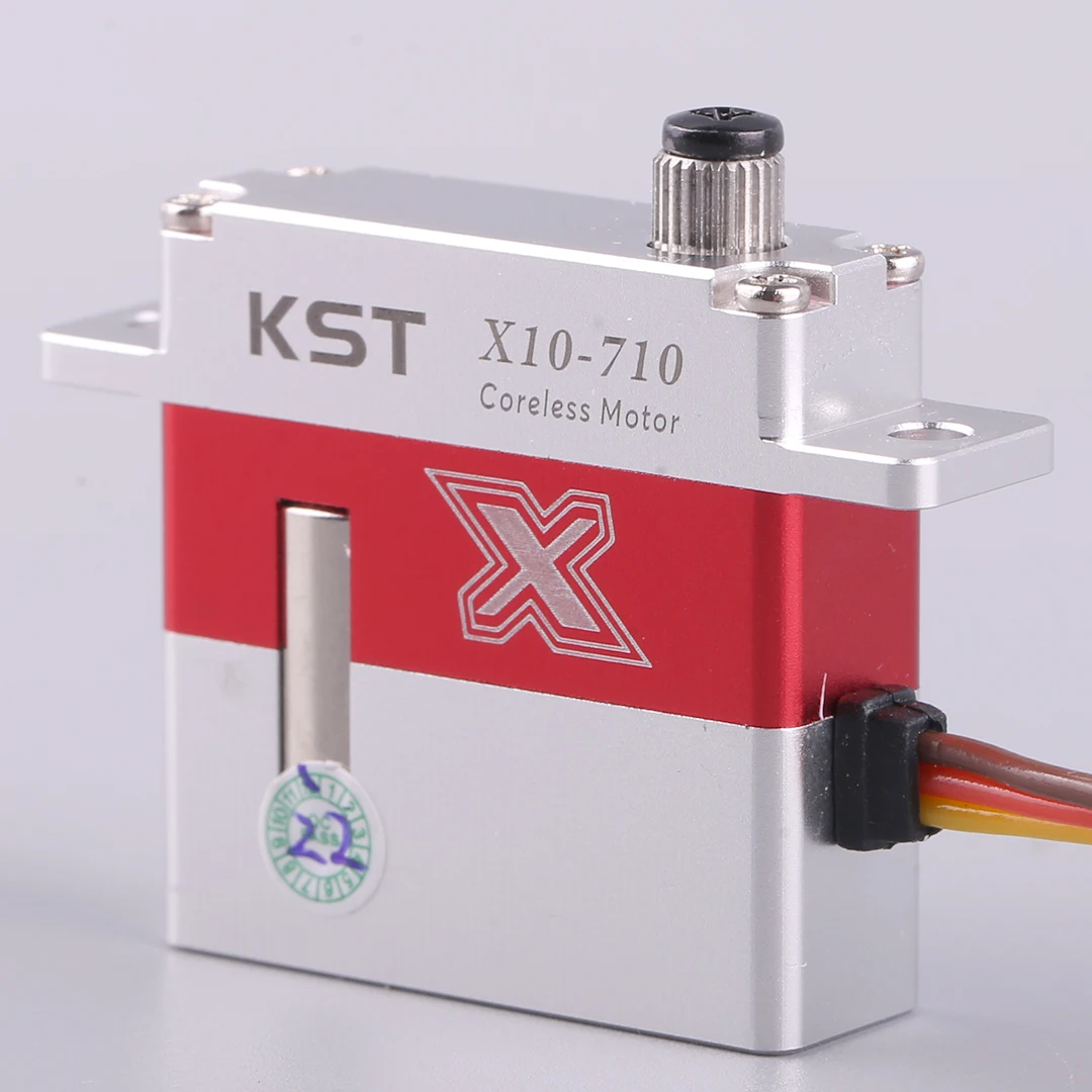 KST X10-710 9,5 kg 0,10 Sek. HV Slim Servo für RC-Modell-Hubschrauberflugzeug mit Metallarm