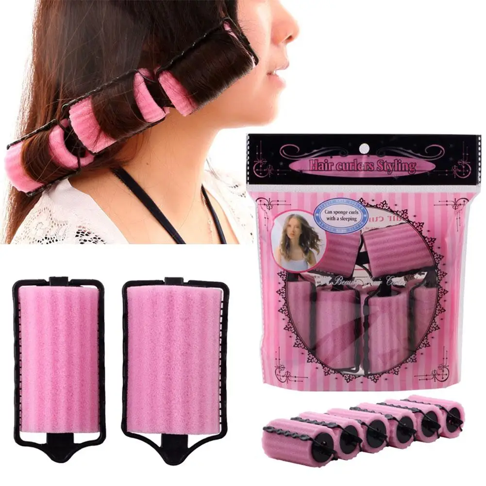 Sponge Foam Hair Rollers Heatless Wave Maker Sleeping Hair Curlers Soft DIY Hair Styling Rollers Accessories for Women