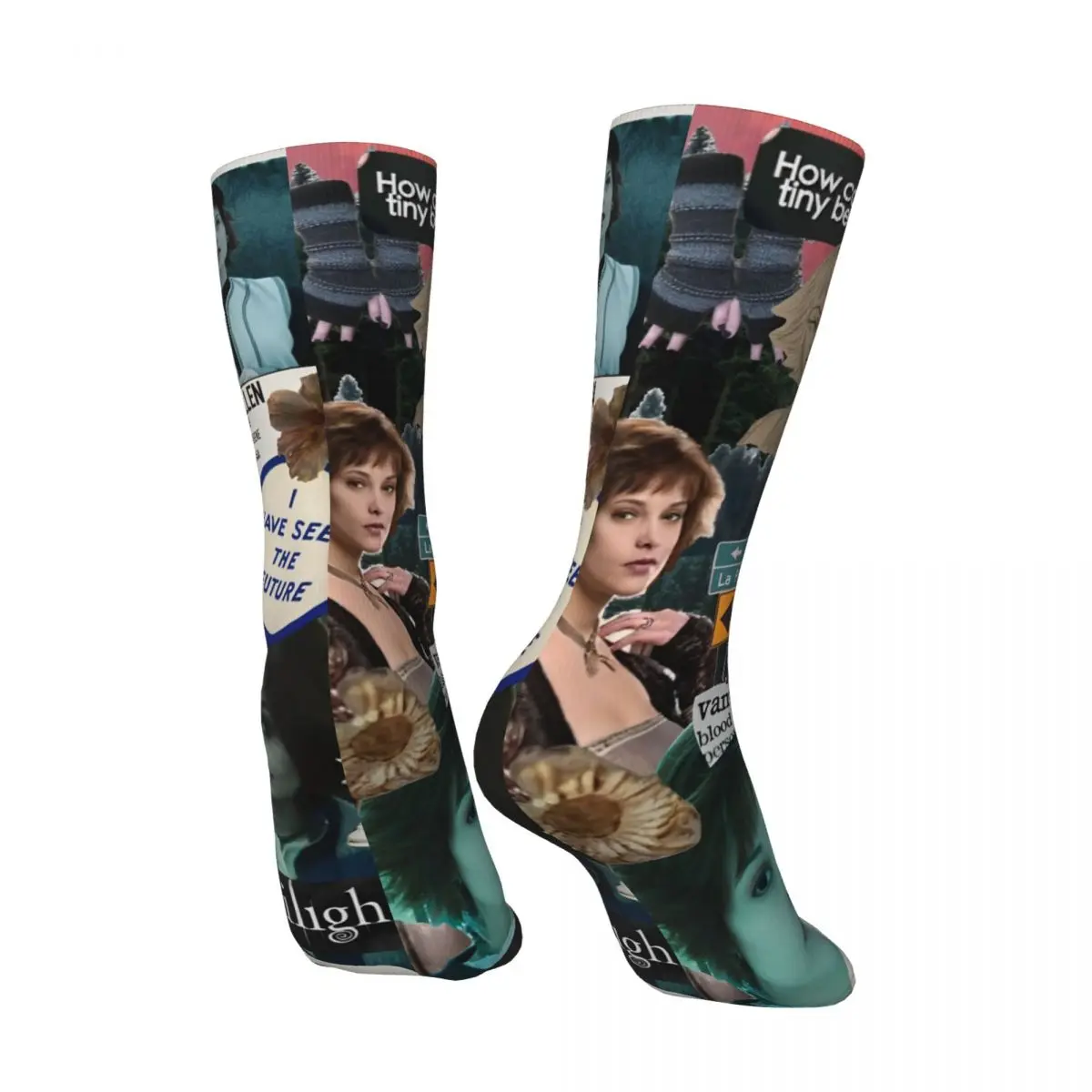 Alice Cullen kaus kaki pria motif, kaus kaki lucu Anti selip, kaus kaki lari kualitas tinggi musim gugur