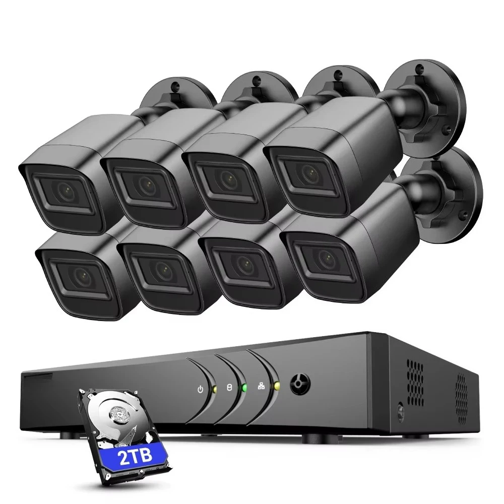 

ANNKE 1080P HD TVI Bullet Security 2MP Cctv KIT 8 Dvr Kit Security System
