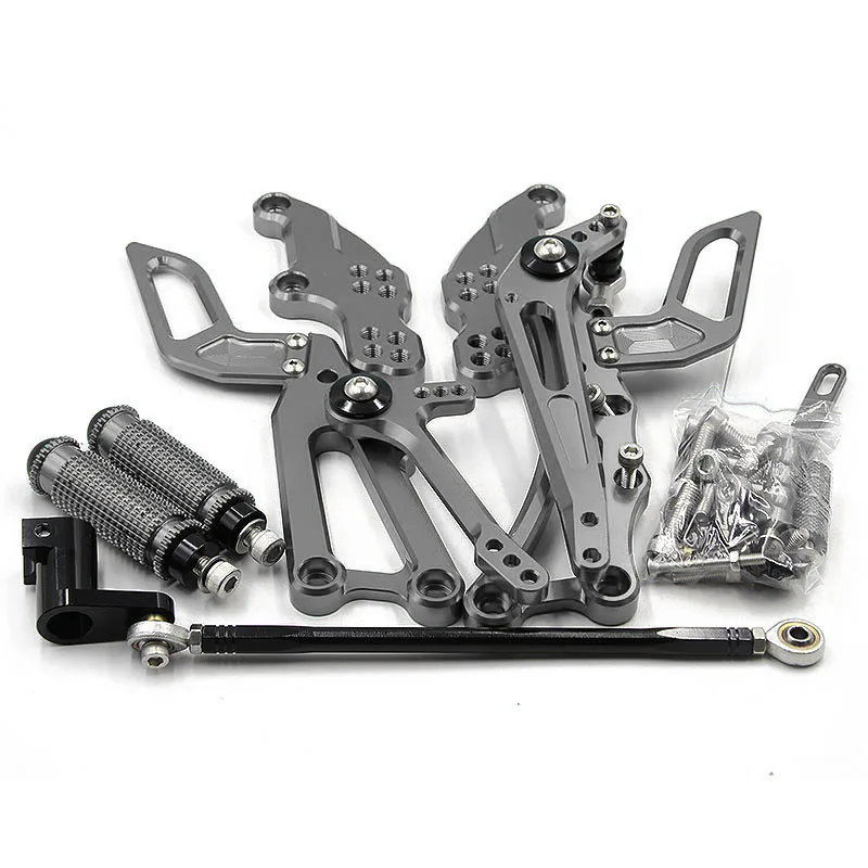 

Motorcycle Aluminum Rearsets Rear Set Foot Pegs Pedal Adjustable Footrest For Aprilia RS125 2T RS 125 2011-2016 2012 2013 2014