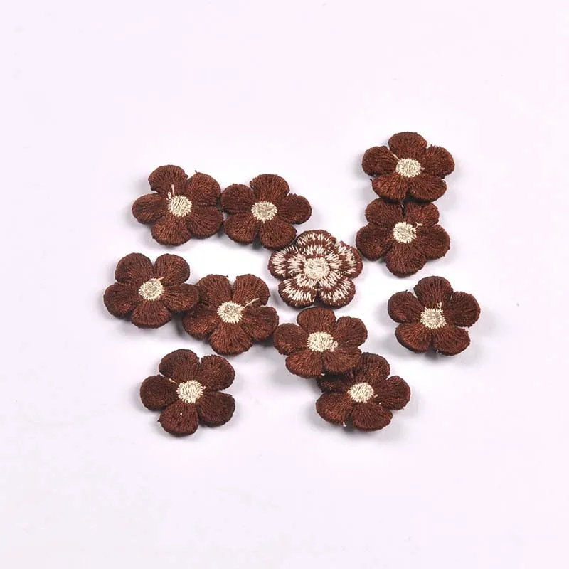 20 stks 2.1 cm Mini Bloem Applicaties Patches DIY Naaien Craft Supplies voor Kleding Hoed Tas Decor Geen Lijm cp4325