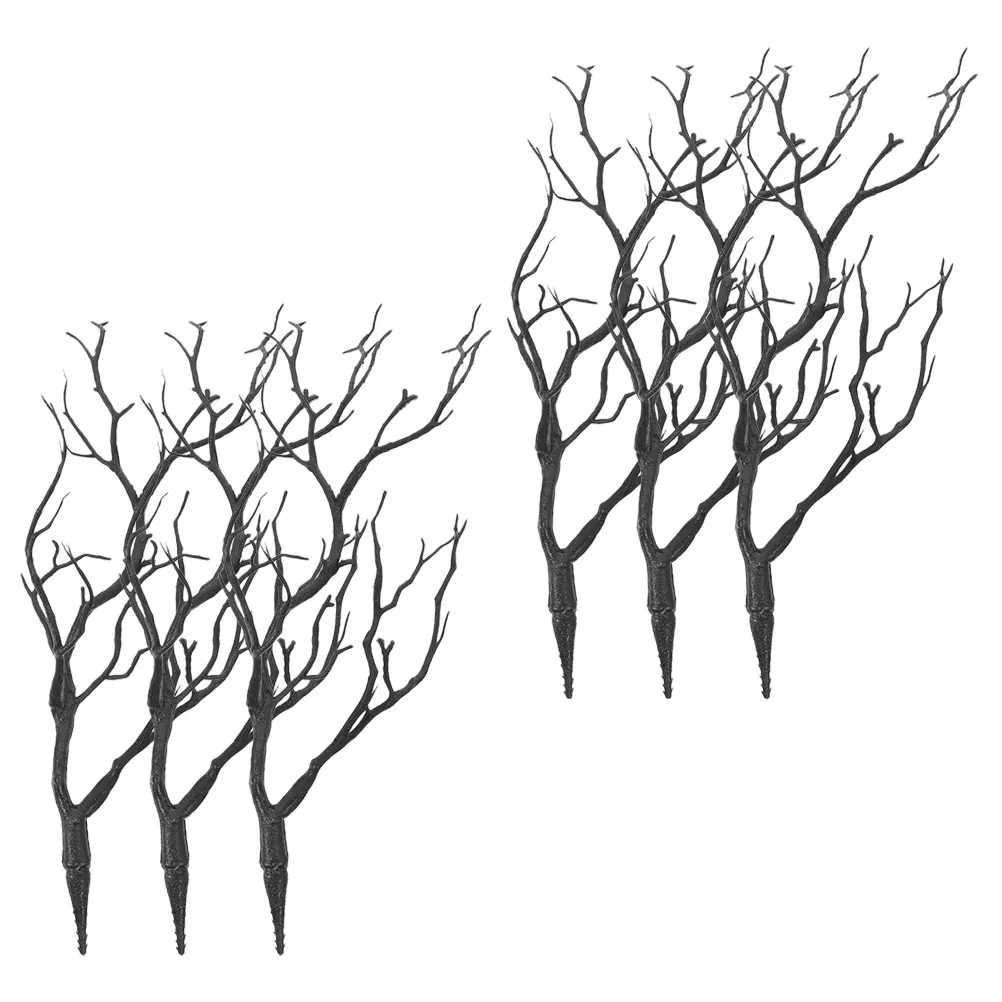

6pcs Artificial Dried Tree Branches Plastic Diy Twigs For Vase Filler Home Decor Fake Dry Branch Decors Simulation Branches