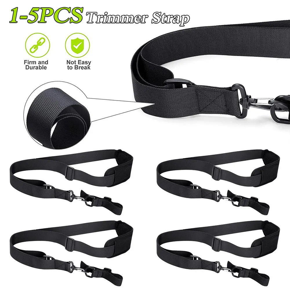

1-5 шт., триммер, плечевой ремень, садовый двор, газонокосилка, ремень для кустореза, регулируемая длина, универсальный аксессуар
