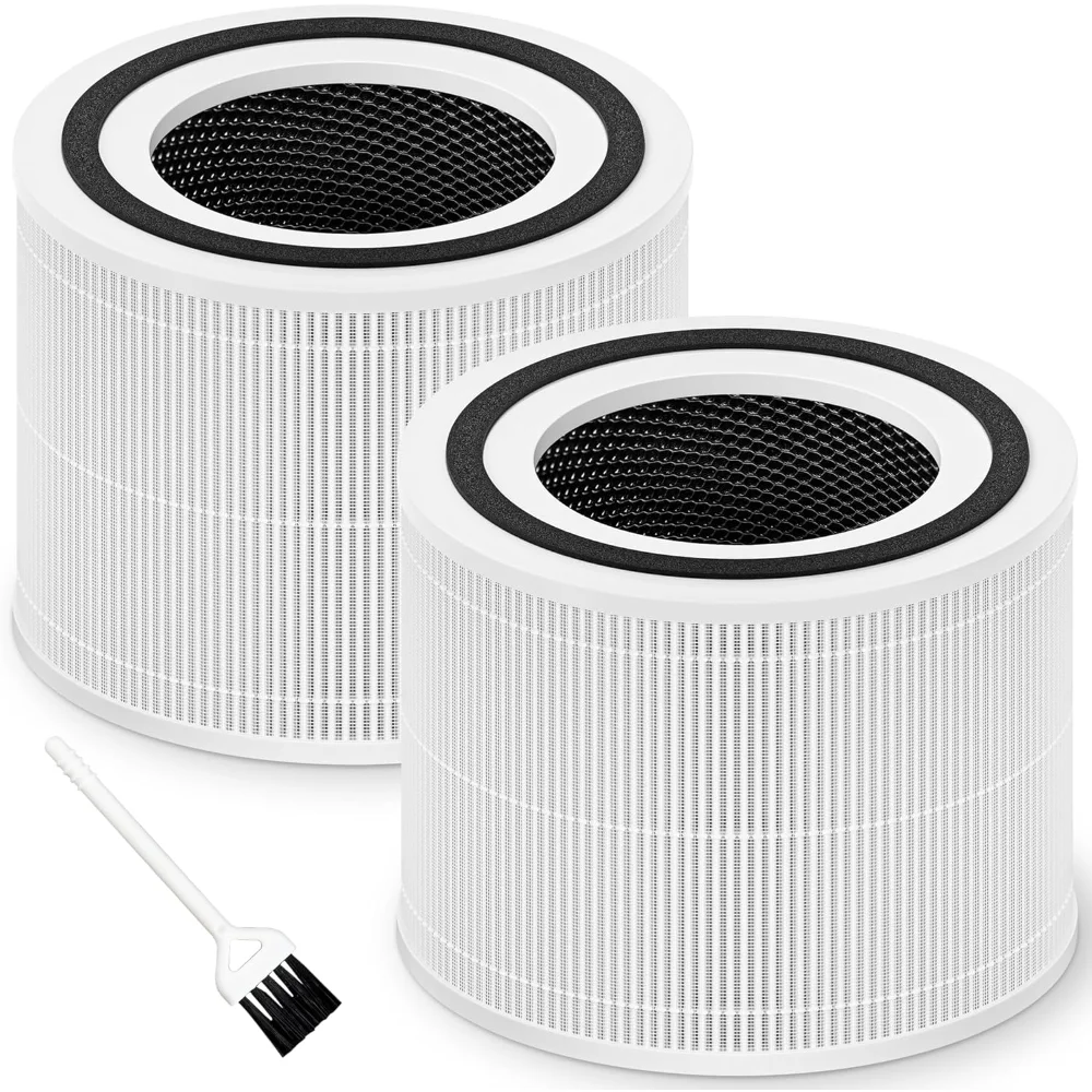 

Core 300 Replacement Filter for LEVOIT Core 300, Core 300S and Air Purifier, 3-in-1 H13 True HEPA Filter Replacement, 2 Pack