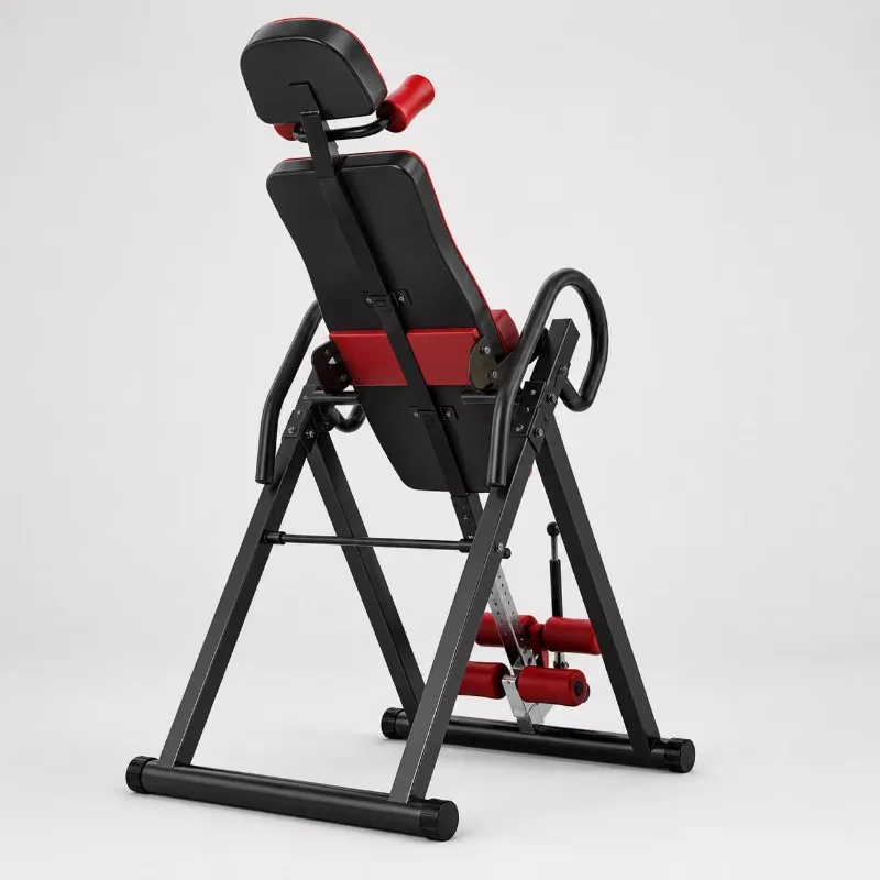 Foldable Inversion Therapy Machine Manual Adjustable Degree Spinal Decompression for Home Fitness
