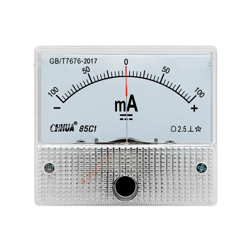 85C1± DC class2.5 The positive and negative table -100uA to +100uA/ -100mA to +100mA/-3A to +3A  factory direce sales,±ammeter