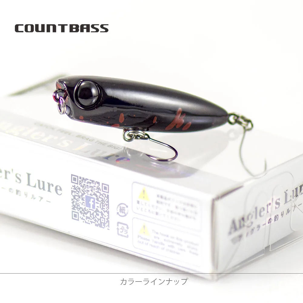 COUNTBASS 45mm 1-3/4" 3,2g 1/8 oz. Schwimmender Popper-Köder, Wobbler Topwater Angler's Fishing Lures La Peche Au Leurre Hardbaits – Detail 22
