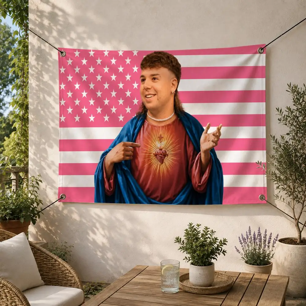 Rapper Quevedo Flags Decorative Flag Banner for Outdoor Garden Yard Camping Party Home Wall Hanging Decor