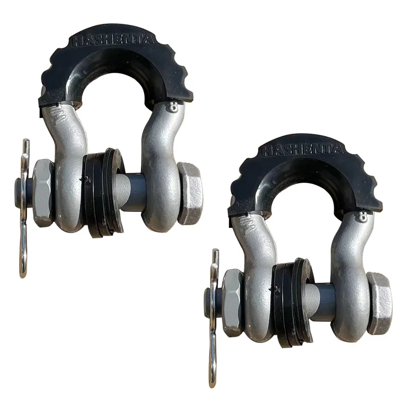 2pcs 28660lbs Break Strength D-Ring Anchor Shackle for Off-Road Jeep Vehicle Recovery 5/8\