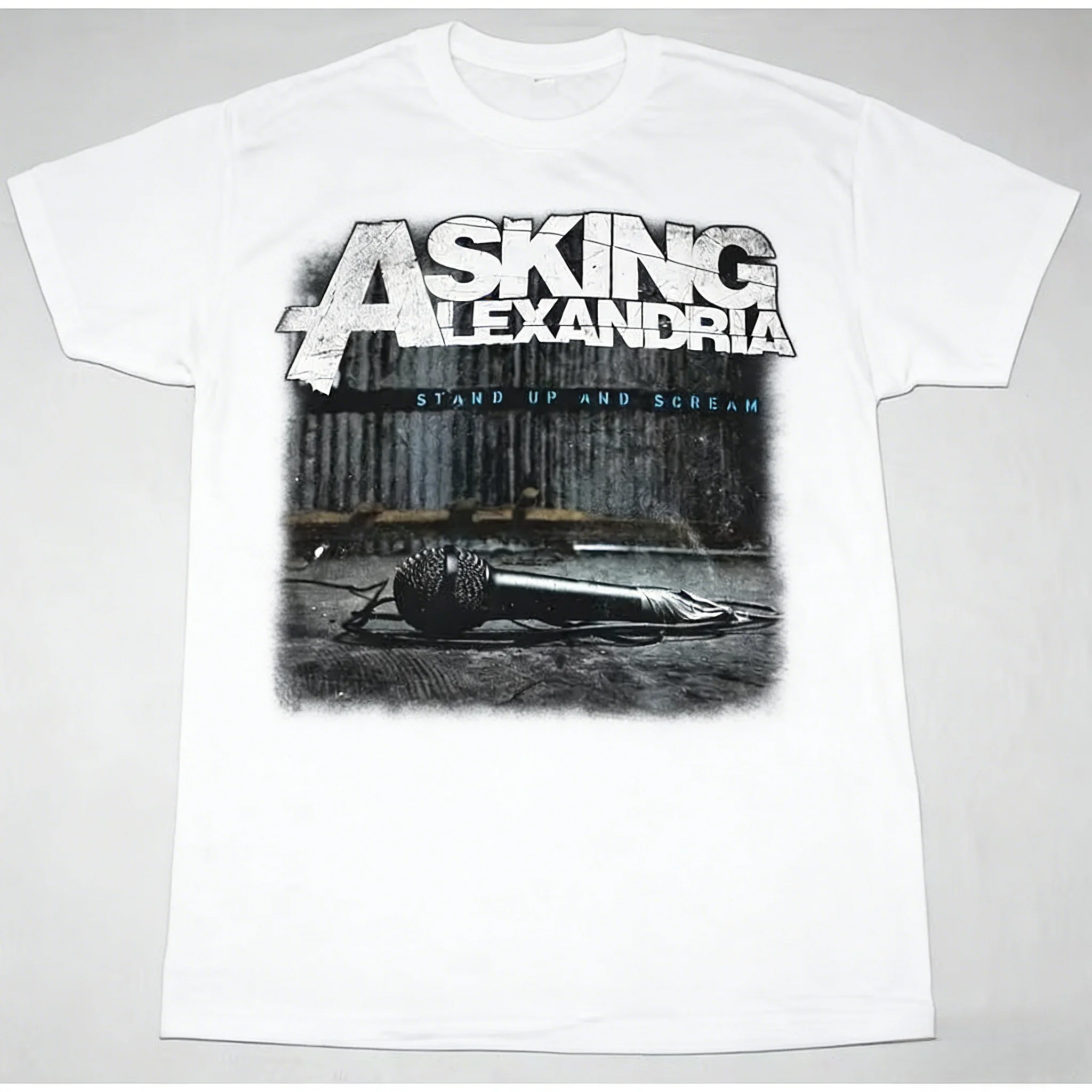 ASKING ALEXANDRIA STAND UP AND Black T Shirt, Men's Cotton T-shirt 2026 New Women's T-shirt,ASKING ALEXANDRIA T Shirt