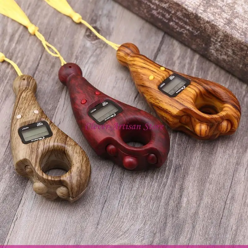 E06B Buddhist Demating Disposing Perles Perles Counting Tool avec rétroéclairage écran LED