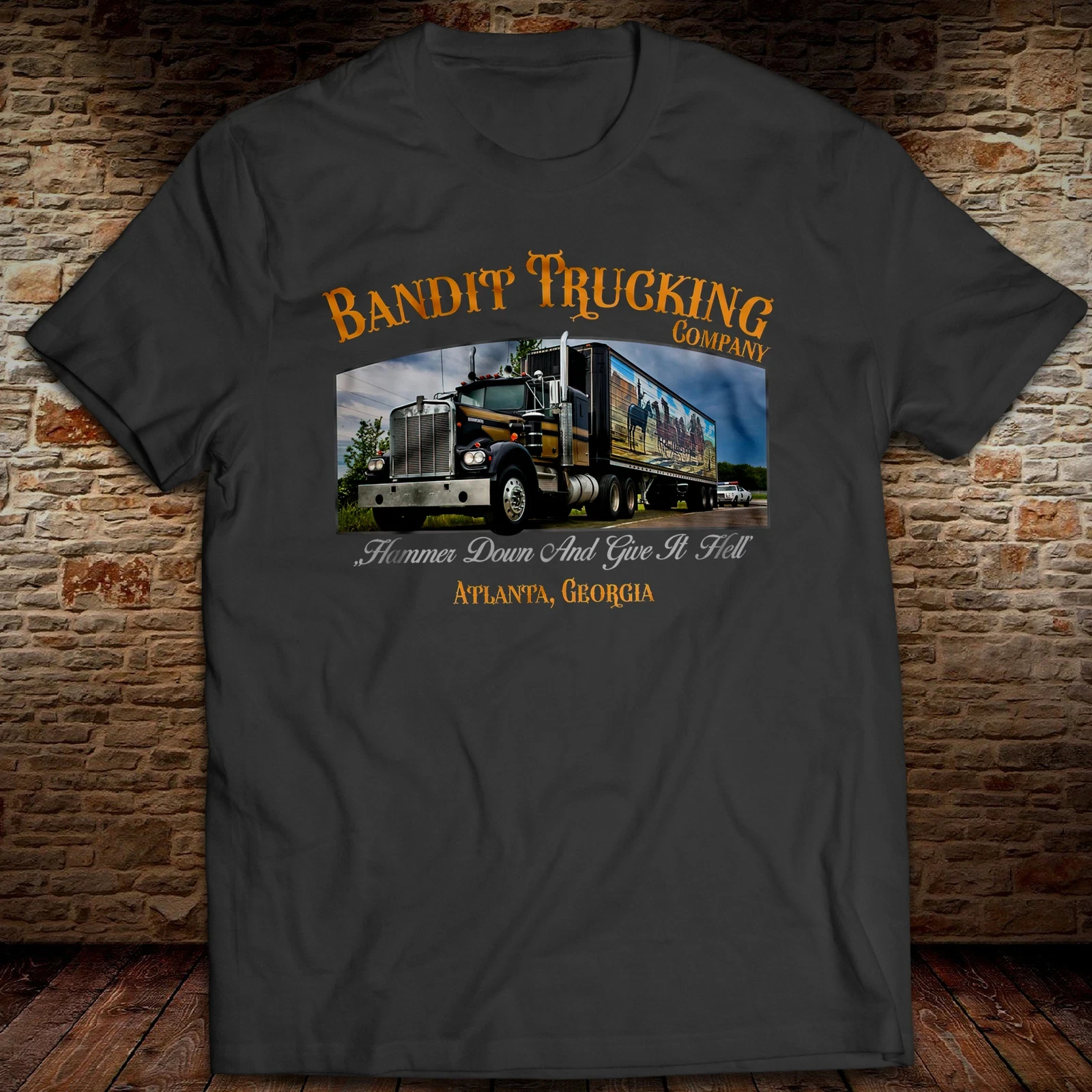 Smokey and The Bandit Trucking T-Shirt Burt Reynolds Jerry Reed Snowman T Shirt Mens T-Shirts Top Casual Wear Short Sleeve