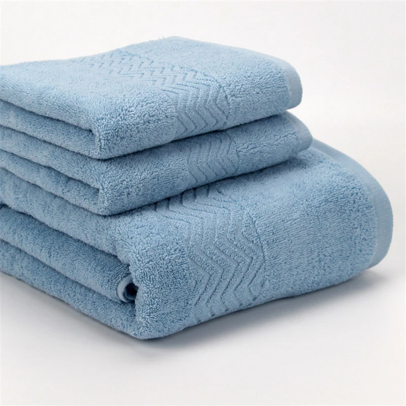 Cotton Face Bath Towel Set for Kids Adults Women Men Bathroom 1pcs 70*140 2pcs 35*75 cm High Quality