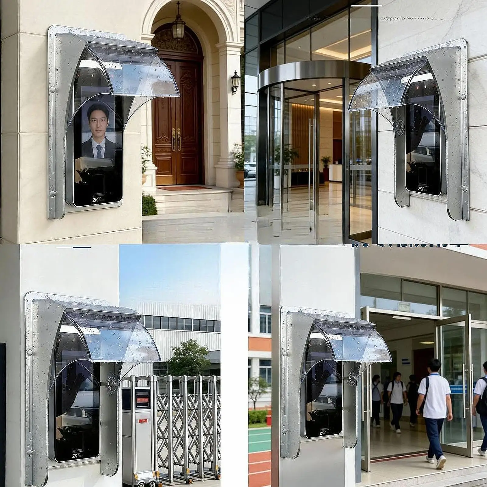 Weatherproof Access Control Cover Sliding Rain Shield Protector Waterproof Doorbell Accessory for Smart Home or Office Use