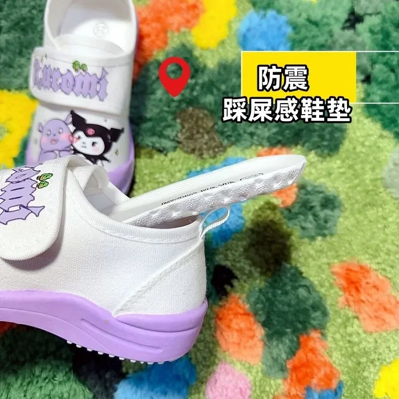 Nuevos zapatos de lona antideslizantes de dibujos animados populares My Little Pony Twilight Sparkle, zapatos blancos ligeros de fondo suave para interiores para bebé