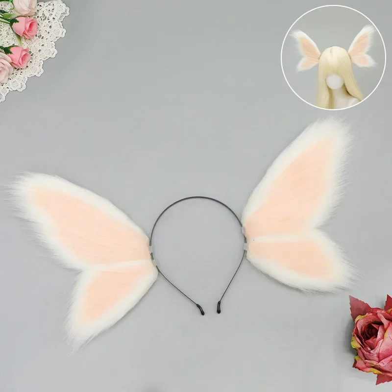 Handmade สัตว์ Elf หูสําหรับวัยรุ่นอะนิเมะแฟนตาซี Hairband Masquerade Party เครื่องแต่งกายอุปกรณ์เสริม Cosplay Dress Up