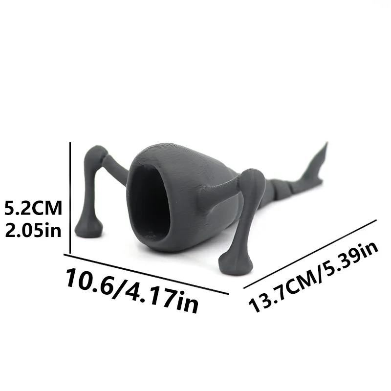 1/4pc 3D Printing Sea Eater Bloop Gran Maja Action Figure Model Toy Doll Christmas Gift Joint-movable Deep Sea Monster Figurines