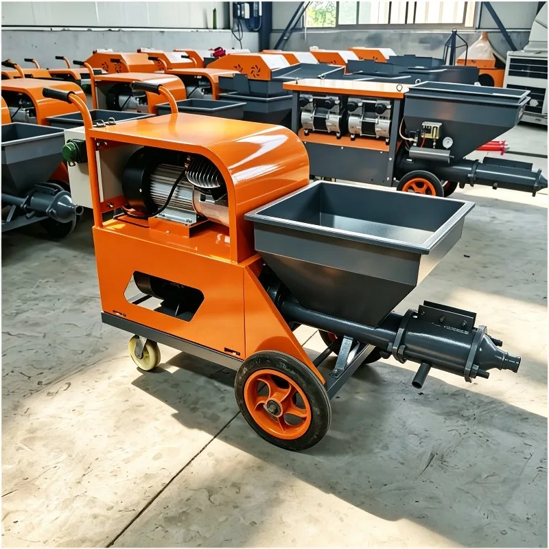 High Efficiency Cement Mortar Spraying Machine Wall Plastering Machine 380V Three Phase Concrete Sprayer With Lowest Price