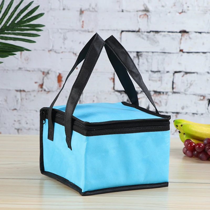 Large Non-Woven Thermal Insulation Package Lunch Bag Picnic Portable Container Bags Fresh Ice Cooler Carrier Food Insulated Bags