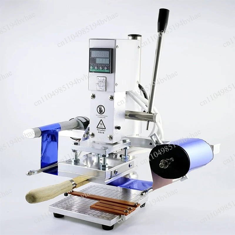 Manual leather hot stamping machine, brass movable type molding mark printing and marking machine
