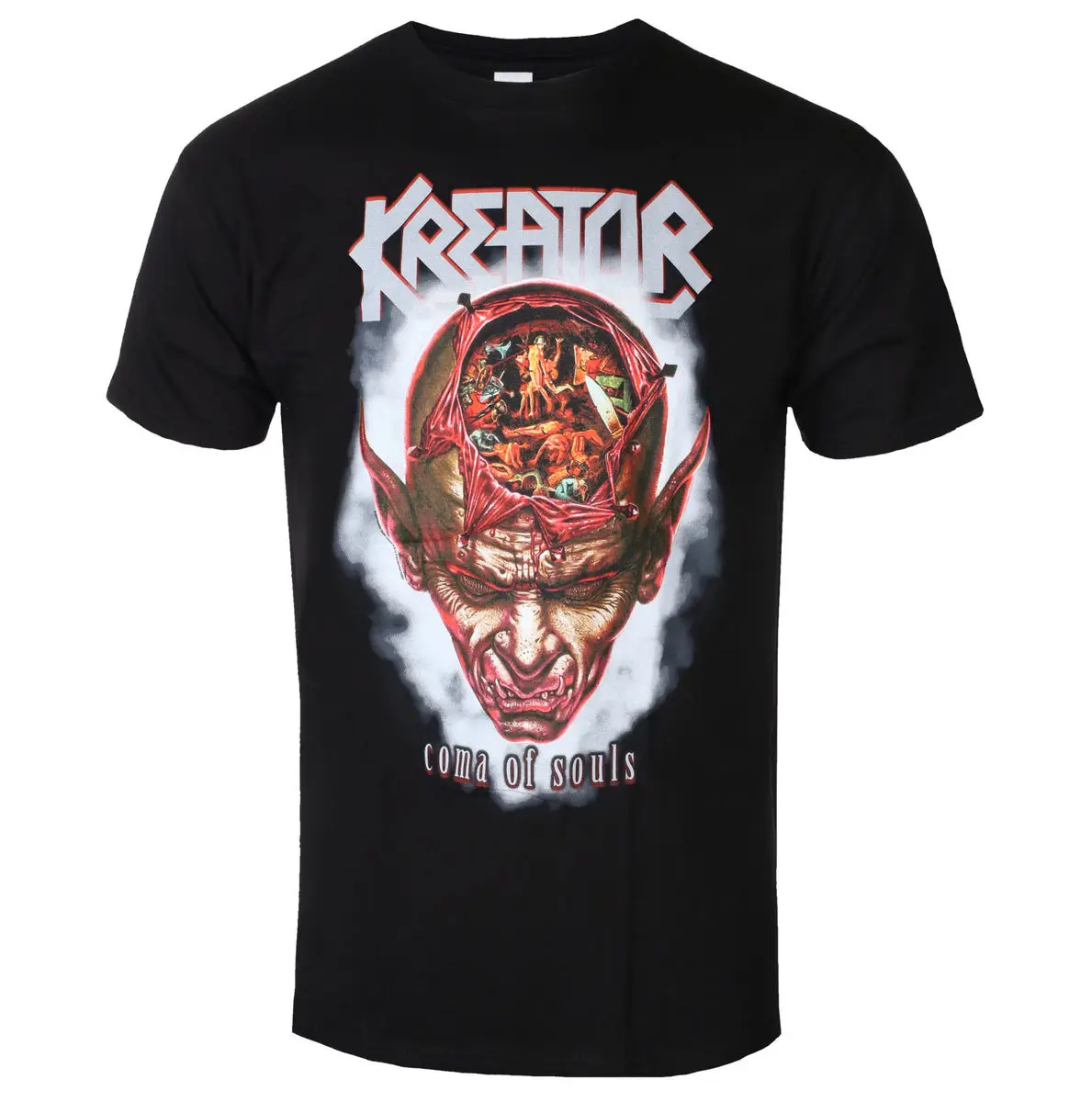 2026 Top Kreator Demon Battlefield Printed T-shirt Thrash Metal Band Style Daily T-shirt  Suitable for Both Men and Women