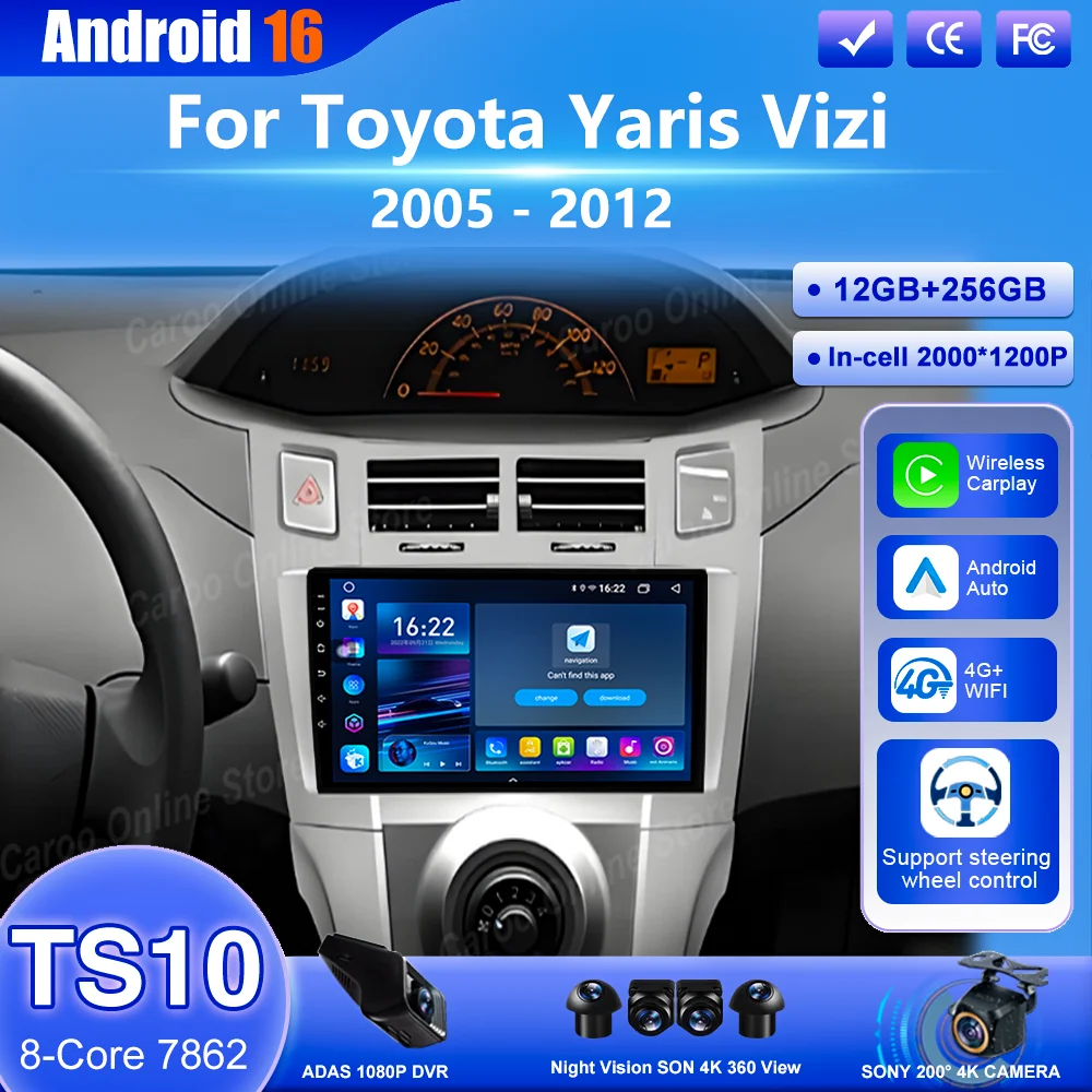Android 16 Π΄Π»Ρ Toyota Yaris Vizi 2005 2006 2007-2012 ΠΠ²ΡΠΎΠΌΠΎΠ±ΠΈΠ»ΡΠ½ΡΠΉ DVD Carplay ΠΡΠ»ΡΡΠΈΠΌΠ΅Π΄ΠΈΠΉΠ½ΡΠΉ ΠΏΠ»Π΅Π΅Ρ Π Π°Π΄ΠΈΠΎ Π‘ΡΠ΅ΡΠ΅ΠΎ ΠΠ²ΡΠΎ GPS-Π½Π°Π²ΠΈΠ³Π°ΡΠΈΡ WIFI Android 16 Π΄Π»Ρ Toyota Yaris Vizi 2005 2006 2007-2012 ΠΠ²ΡΠΎΠΌΠΎΠ±ΠΈΠ»ΡΠ½ΡΠΉ DVD Carplay ΠΡΠ»ΡΡΠΈΠΌΠ΅Π΄ΠΈΠΉΠ½ΡΠΉ ΠΏΠ»Π΅Π΅Ρ Π Π°Π΄ΠΈΠΎ Π‘ΡΠ΅ΡΠ΅ΠΎ ΠΠ²ΡΠΎ GPS-Π½Π°Π²ΠΈΠ³Π°ΡΠΈΡ WIFI