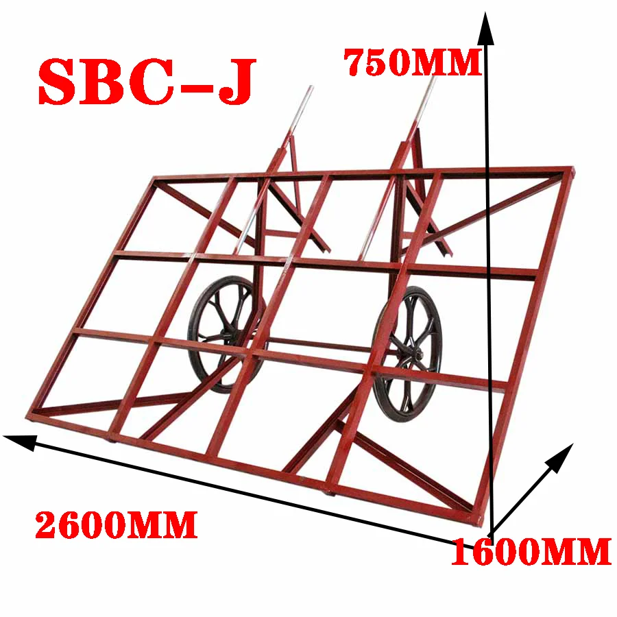 Special Design Widely Used Red Customized Countertop Install Slab Carts Handling Equipment For Granite Slab
