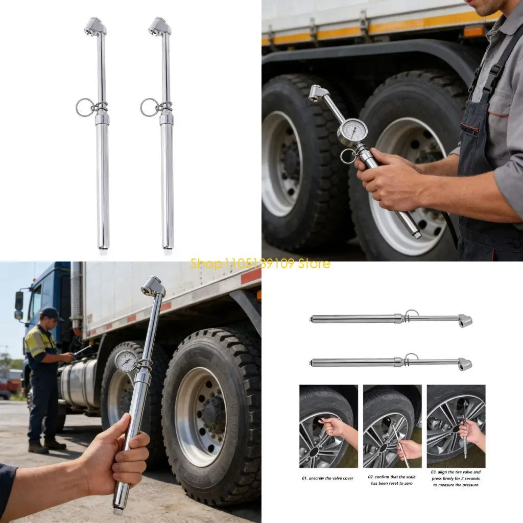 

P5ED Tire Pressure Gauge for Trucks Professional Tire Air Pressure Measurement Tool