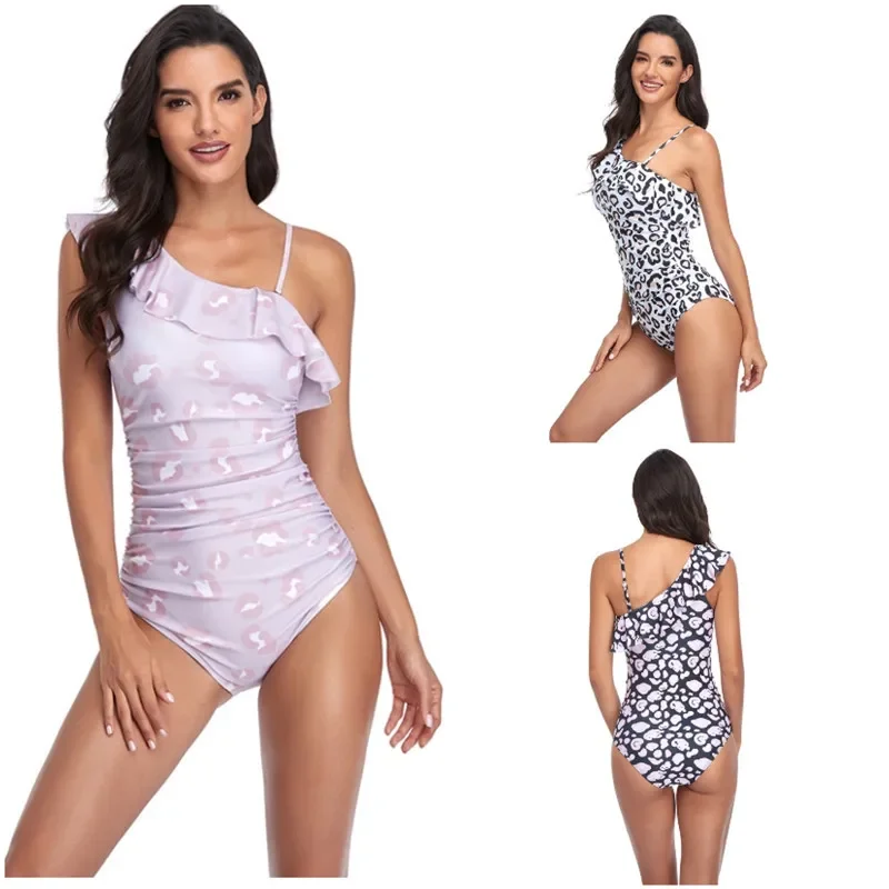 

Bikini Bathing Suit Leopard Print Swimwear One-piece Swimsuit Sexy Bikini Set Women's Sexy Swimwear Feminine Biquini 2021