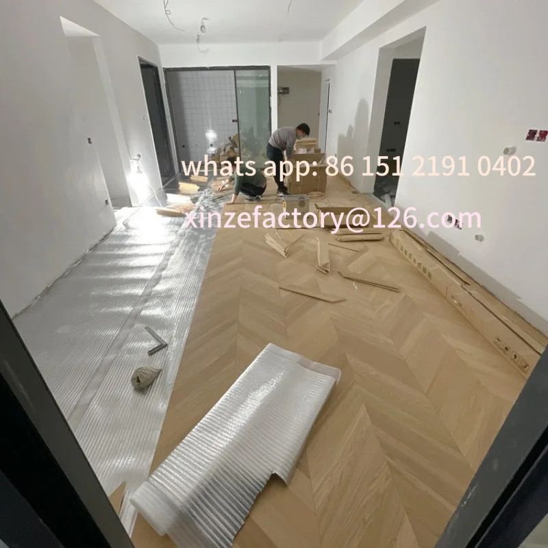 أرضية متعرجة من الخشب الصلب قابلة للتخصيص #3