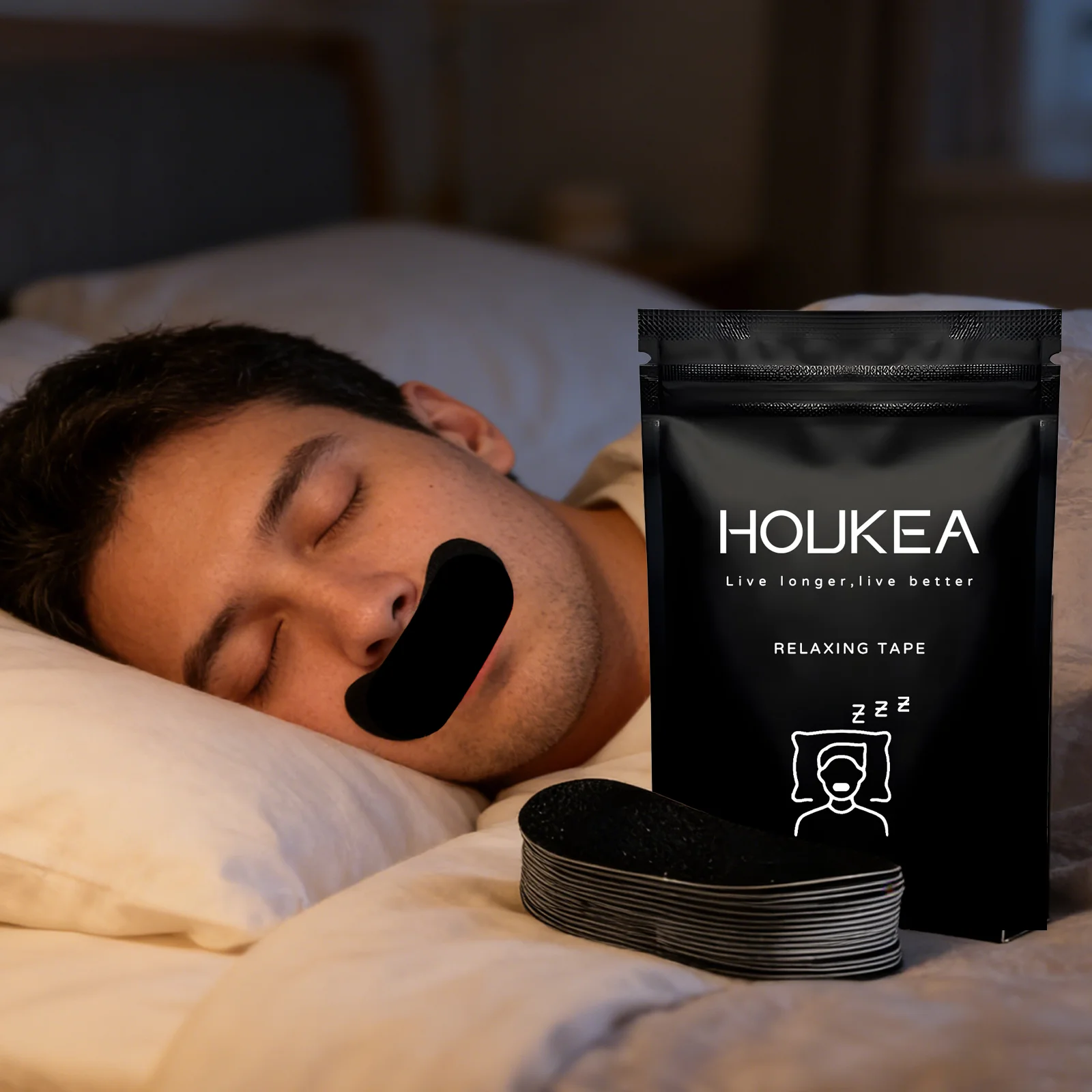 30pcs Sleep Snore Patch Night Mouth Tape Nasal Breathing Anti Dry Mouth Gentle Nourishing Stabilizing Restoring Nasal Breathing