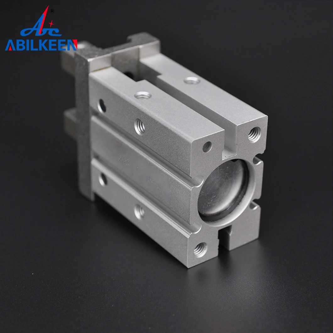 ABILKEEN MHZ2-25D Parallel Claw Pneumatic Claw Mechanical Finger Cylinder 10MM Bore Size Double Acting Pneumatic Cylinder