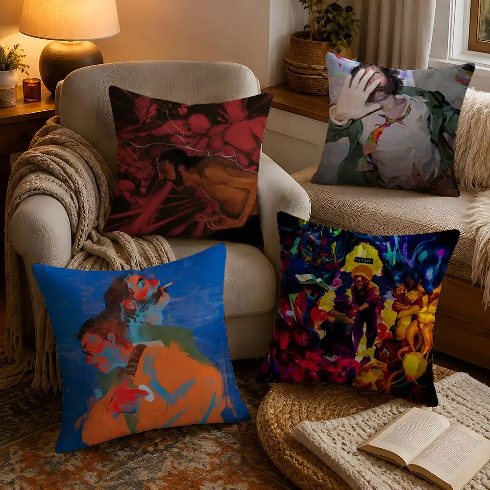 Ad Astra D-Disco Elysium Pillow Case Soft Plush Cushion Cover Double Print and Invisible Zipper for Sofa Home Car Use