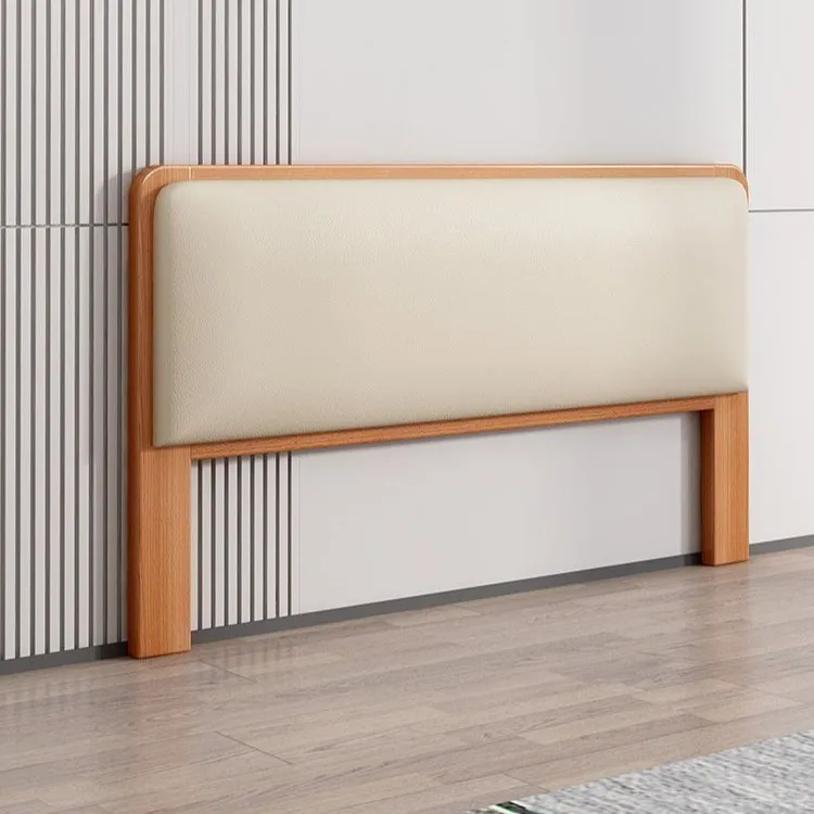 Solid wood bedside bedside soft bag 1.5 ultra-thin retro simple modern 1.8 French floor bedside backrest single