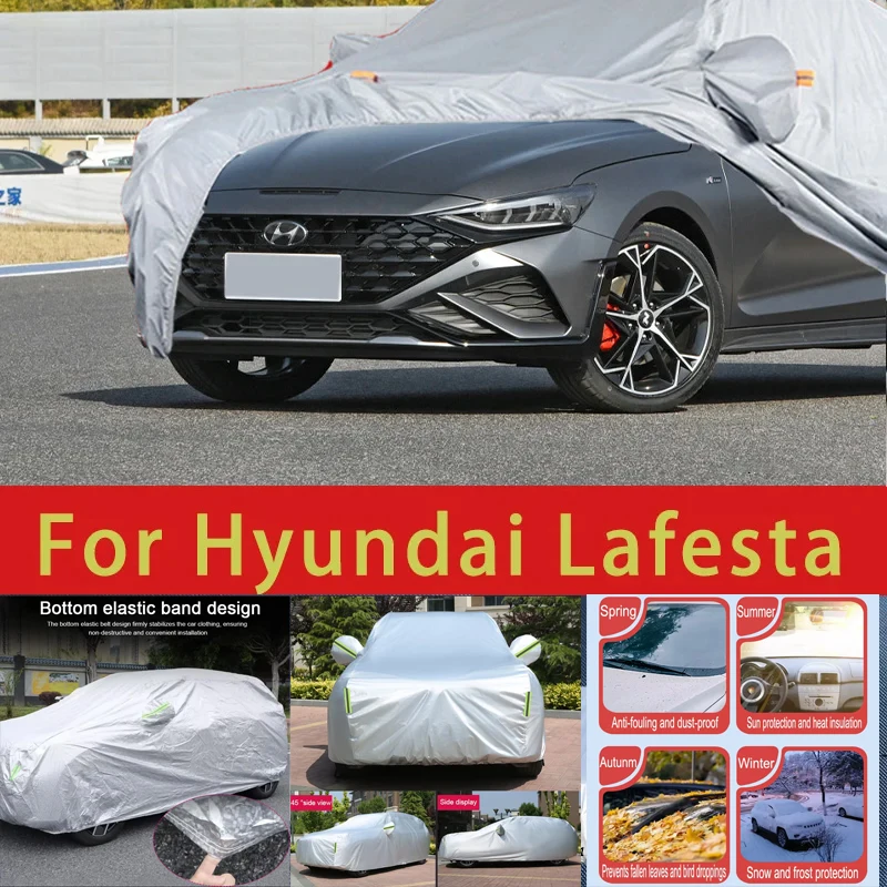 

For Hyundai Lafesta Outdoor Protection Full Car Covers Snow Cover Sunshade Waterproof Dustproof Exterior Car accessories